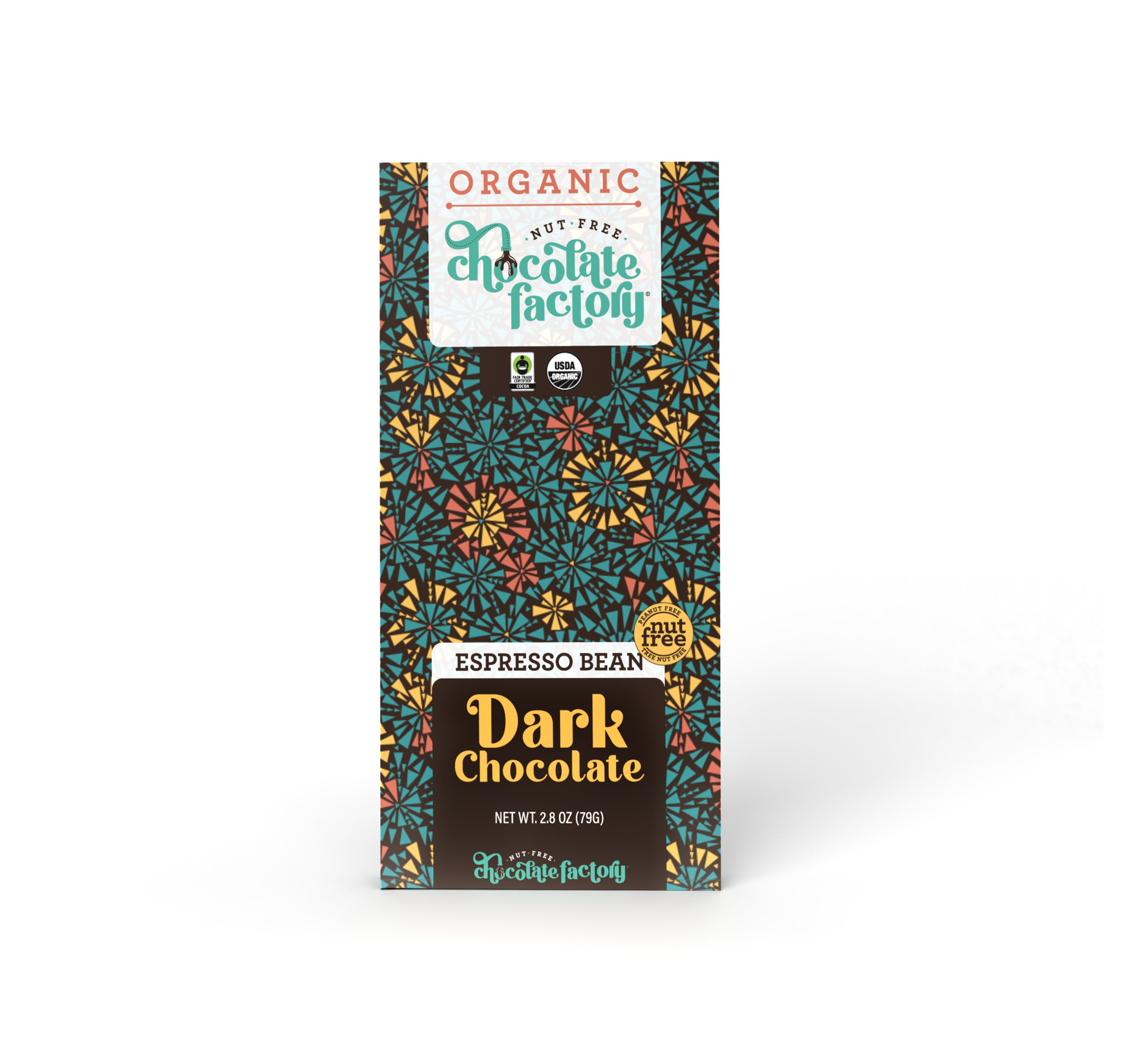 Organic Dark Chocolate Espresso Bean Bar