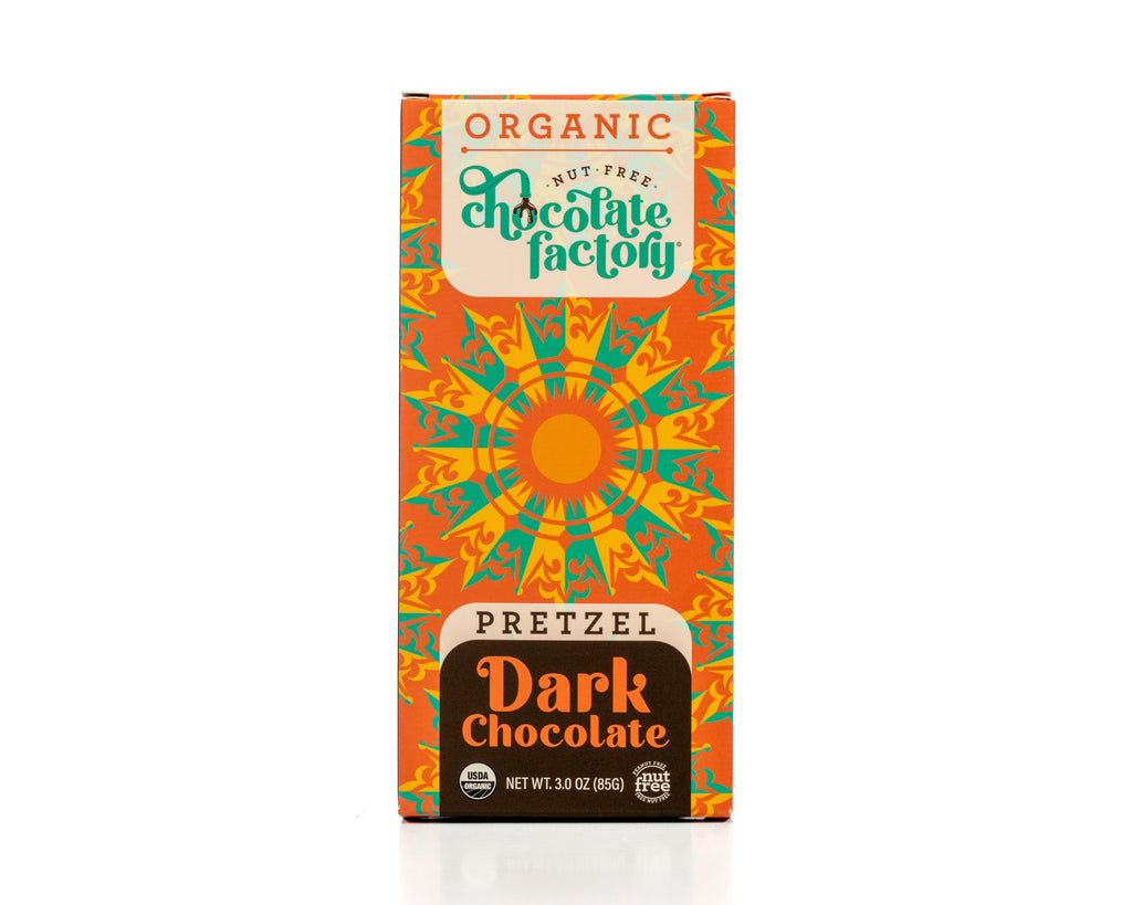 Organic Dark Chocolate Pretzel Bar