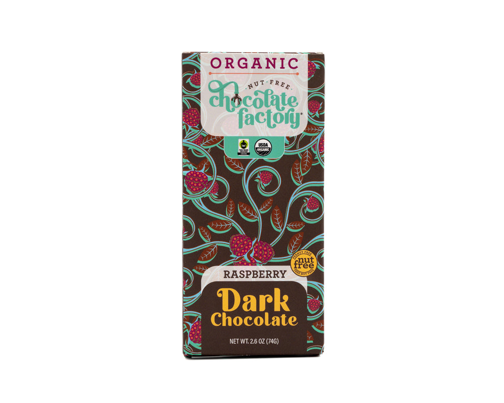 Organic Dark Chocolate Raspberry Bar